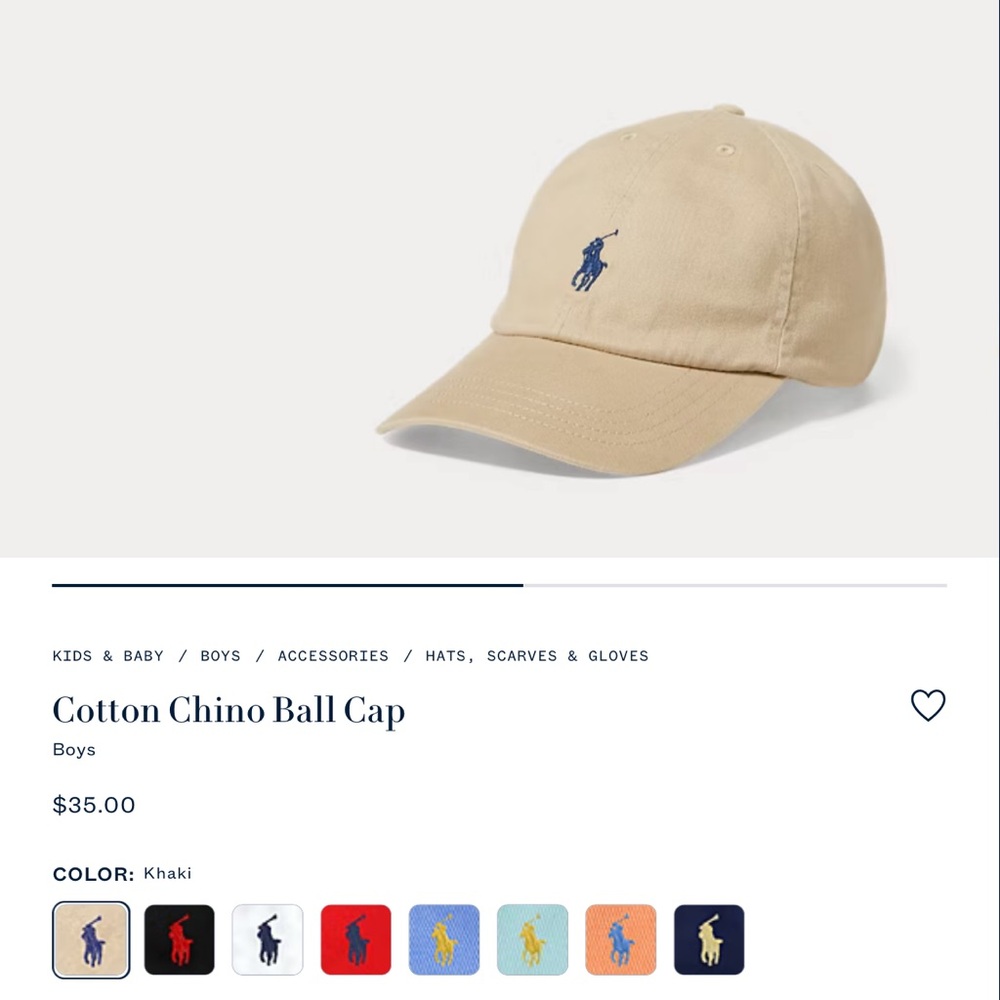 Toddler Polo Ralph Lauren Ball Cap